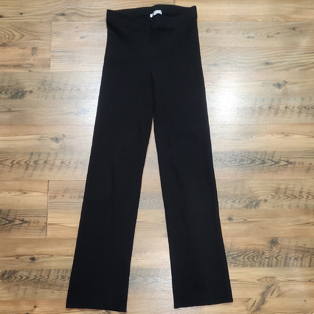 Cotton Citizen Revolve Ibiza High‎ Rise Ribbed Straight Leg Normcore Leggings S
